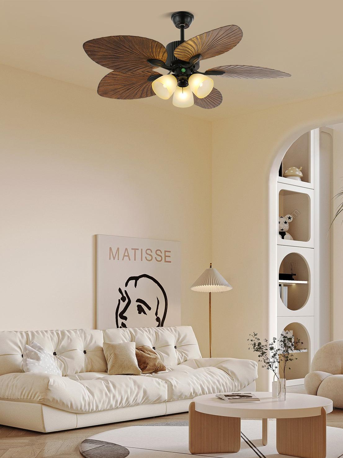 Banana Leaves 48"/52" Ceiling Fan Light